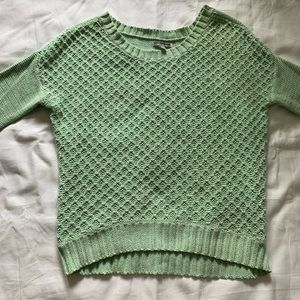 american eagle outfitters mint green knit sweater
